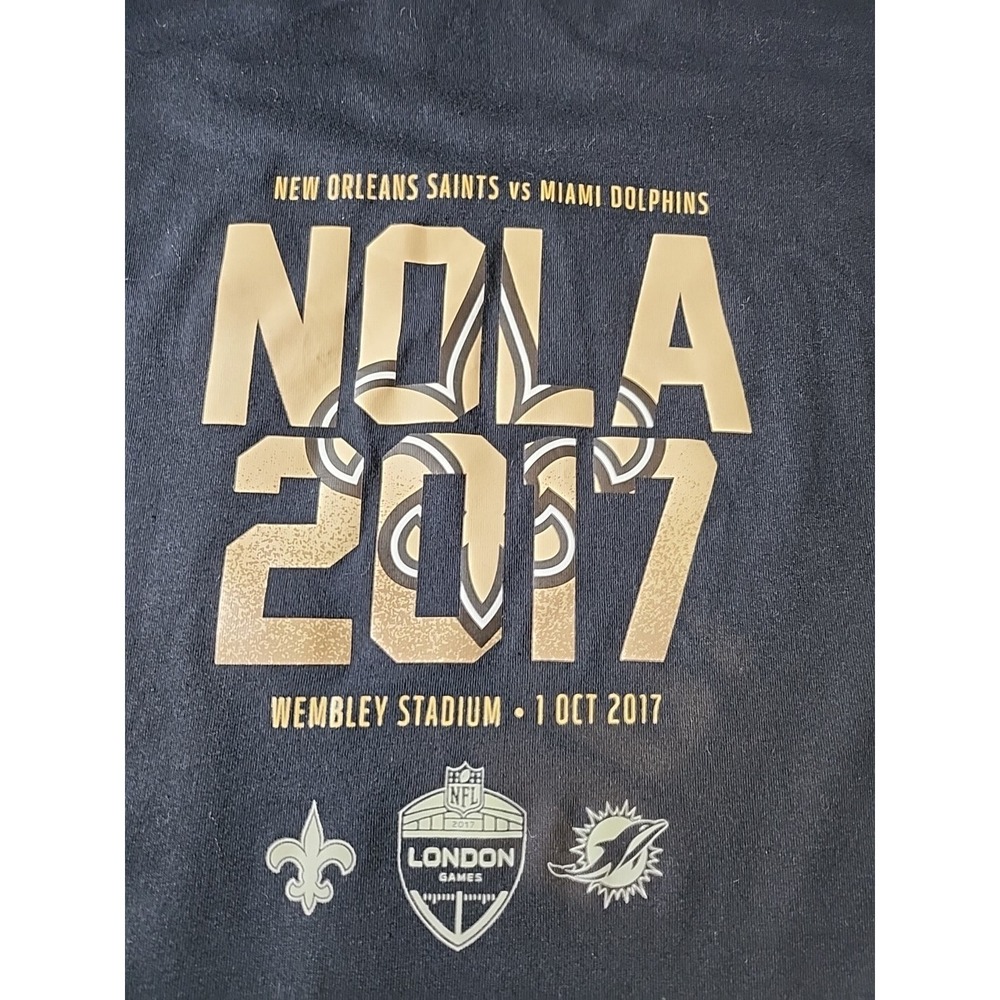Team Apparel New Orleans Saints VS Miami dolphjust 2017 London Women size large - Picture 4 of 9